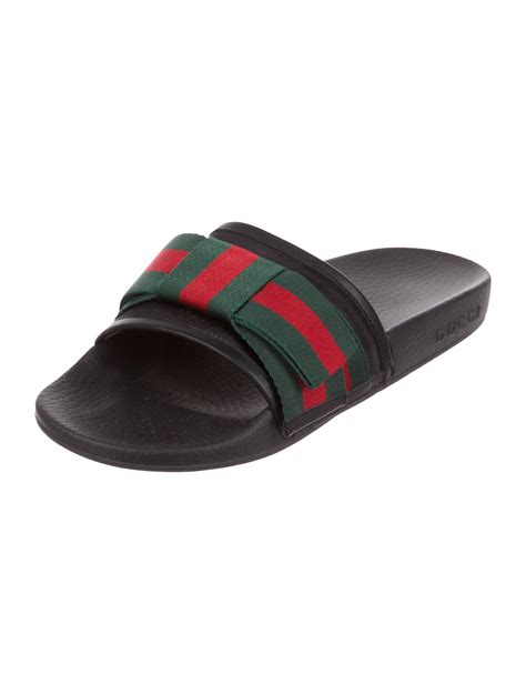 gucci web bow satin slides|Slides for Women .